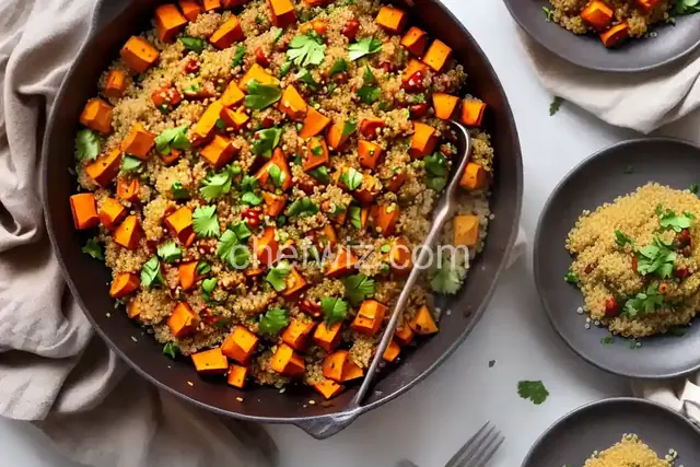 Spicy Quinoa with Sweet Potatoes