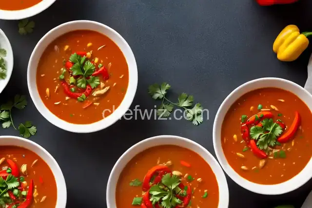 Spicy Red Bell Pepper Soup