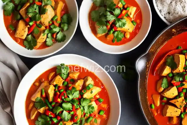 Spicy Red Curry Chicken and Rice