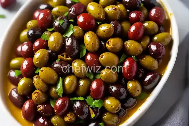 Spicy Roasted Olives