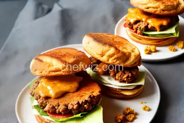 Spicy Sausage and Biscuit Sandwich