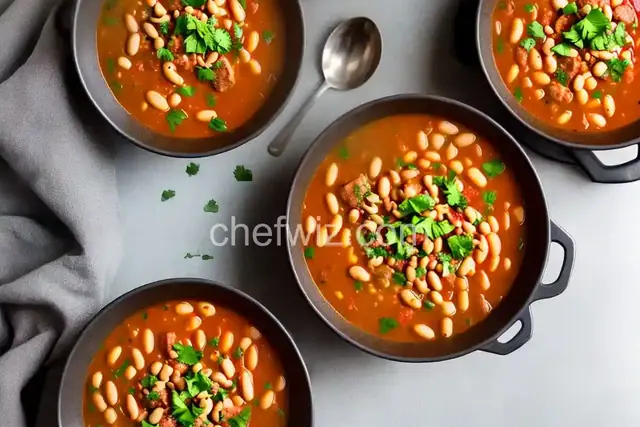 Spicy Sausage and White Bean Soup
