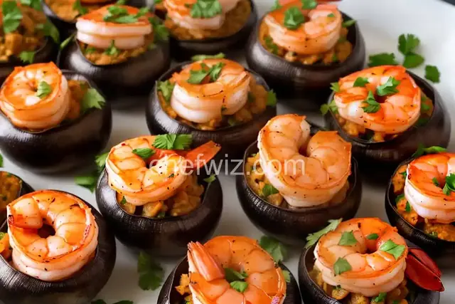 Spicy Shrimp-Stuffed Mushrooms