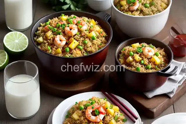 Spicy Shrimp and Pineapple Fried Rice