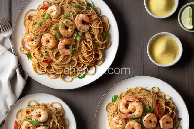 Spicy Shrimp and Spaghetti Aglio Olio (Garlic and Oil)