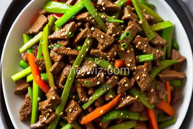 Spicy Stir-Fried Beef With Leeks and Onions Recipe