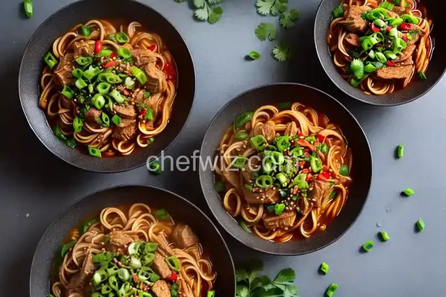 Spicy-Sweet Sambal Pork Noodles