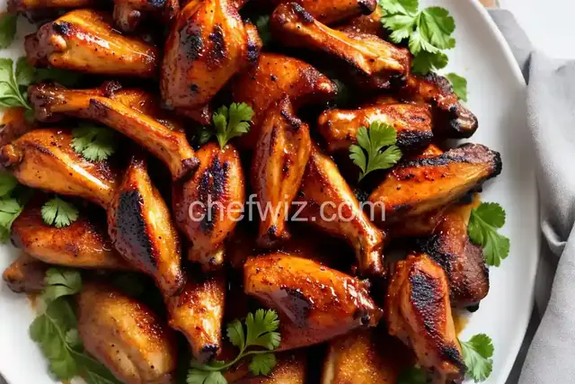 Spicy Tamarind-Glazed Grilled Chicken Wings