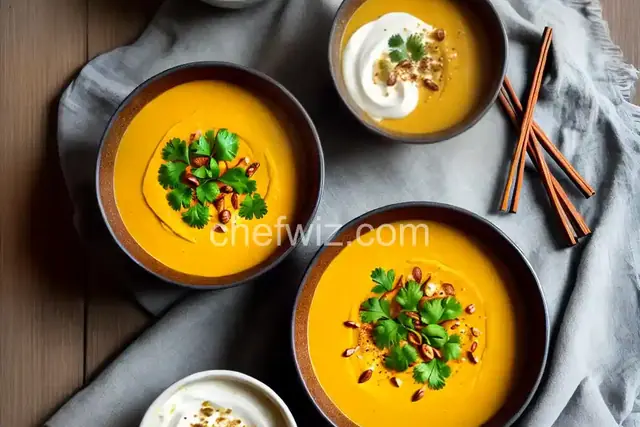 Spicy Thai Canned Pumpkin Soup with Coconut Cream