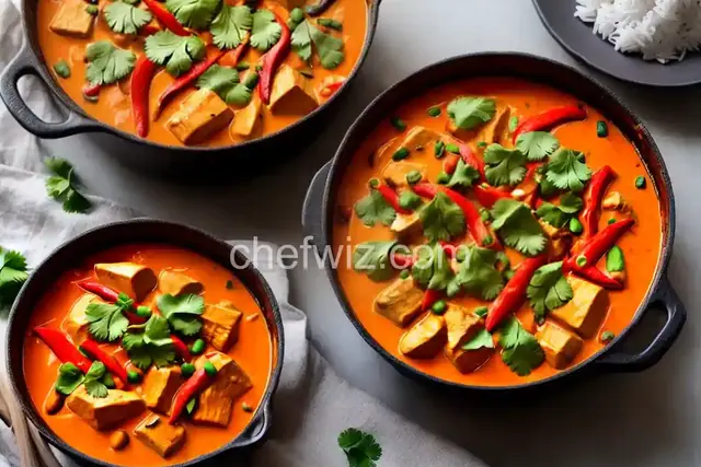 Spicy Thai Red Curry Chicken Casserole