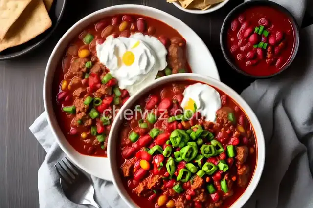 Spicy Three-Meat Chili