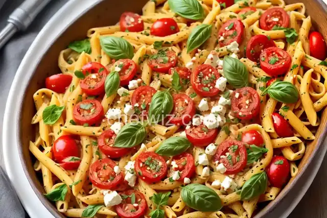 Spicy Tomato Feta Pasta