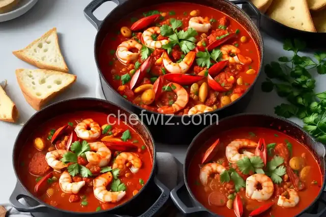 Spicy Tomato, Seafood, and Chorizo Stew