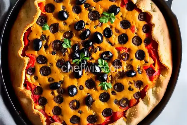 Spicy Tomato and Black Olive Grandma Pie