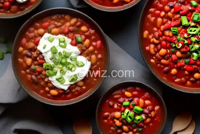 Spicy Two-Bean Vegetarian Chili