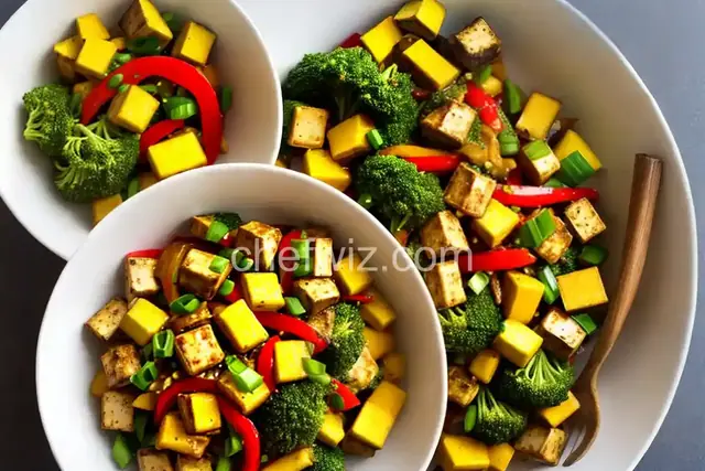 Spicy Vegan Mango and Tofu Stir-Fry