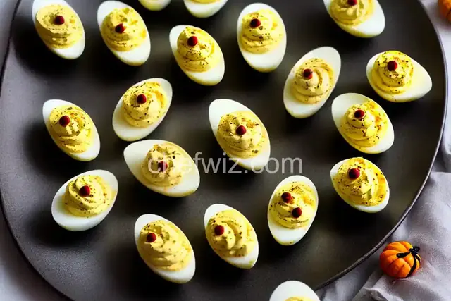 Spider Deviled Eggs for Halloween