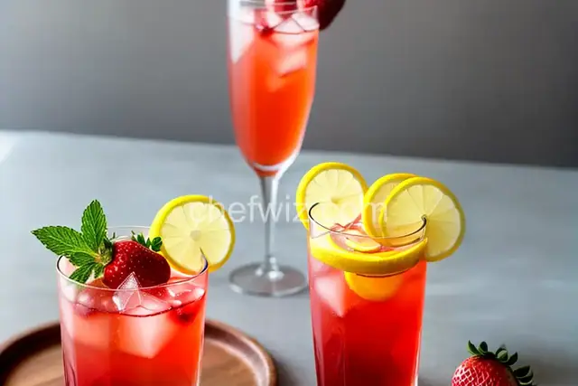 Spiked Strawberry Lemon Spritzer