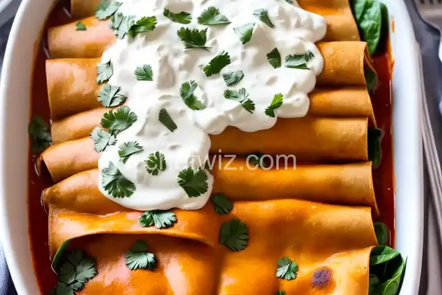 Spinach Artichoke Enchiladas