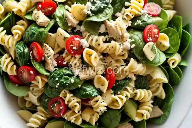 Spinach Artichoke Pasta Salad