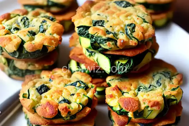 Spinach Artichoke Zucchini Bites