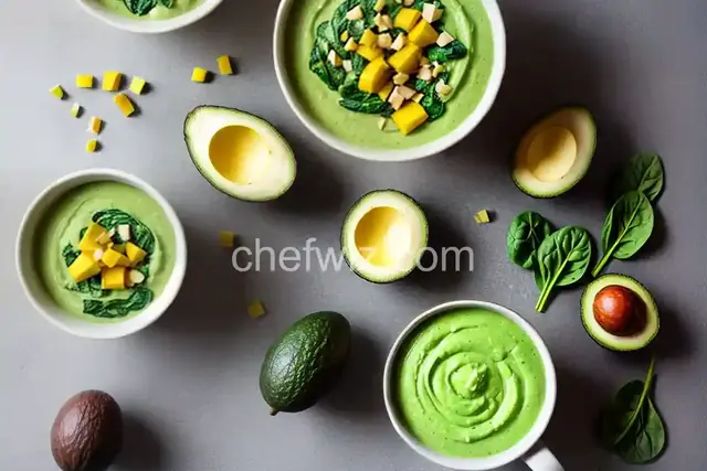 Spinach, Avocado, and Mango Smoothie