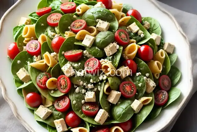 Spinach Basil Pasta Salad