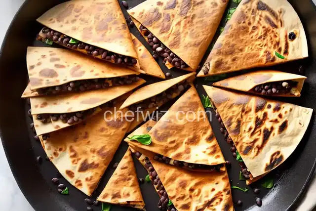 Spinach, Black Bean, and Chipotle Quesadillas Recipe