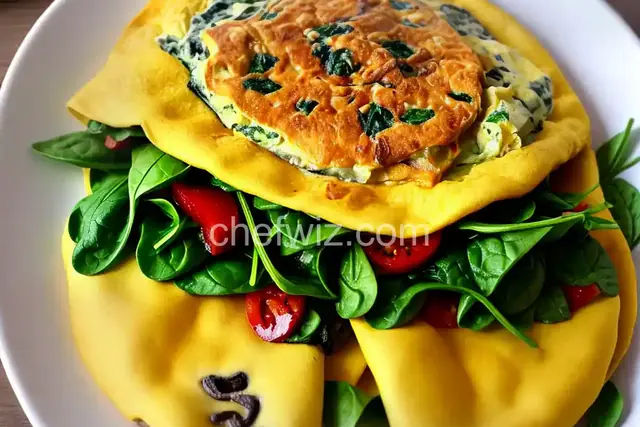 Spinach Mushroom Omelet