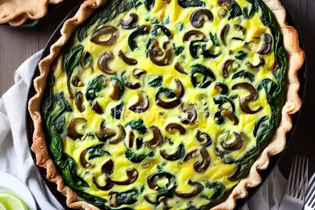 Spinach Mushroom Quiche