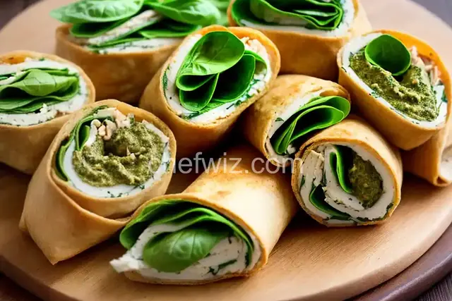 Spinach Pesto Chicken Rolls