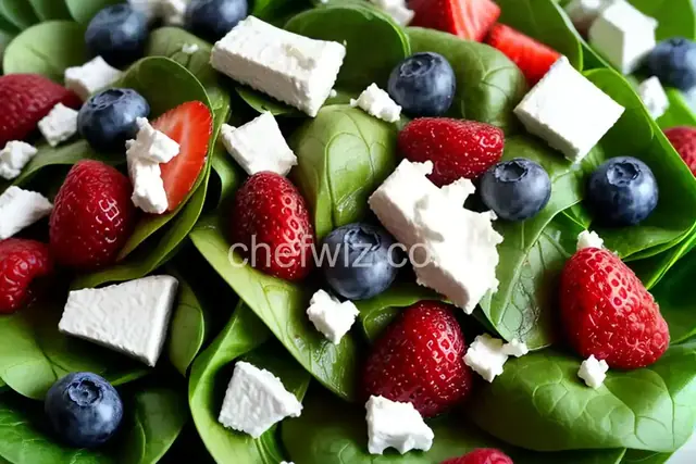 Spinach Salad with Berries and Goat Cheese