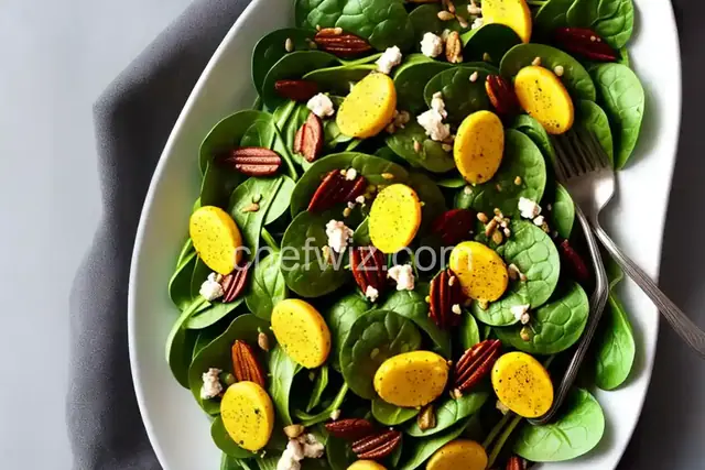 Spinach Salad with Curry Vinaigrette