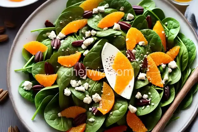 Spinach Salad with Orange Vinaigrette