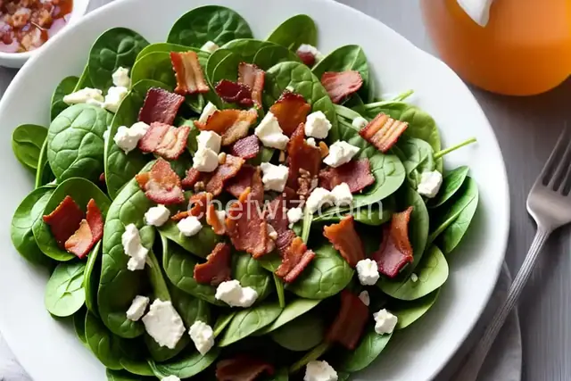 Spinach Salad with Warm Bacon Dressing