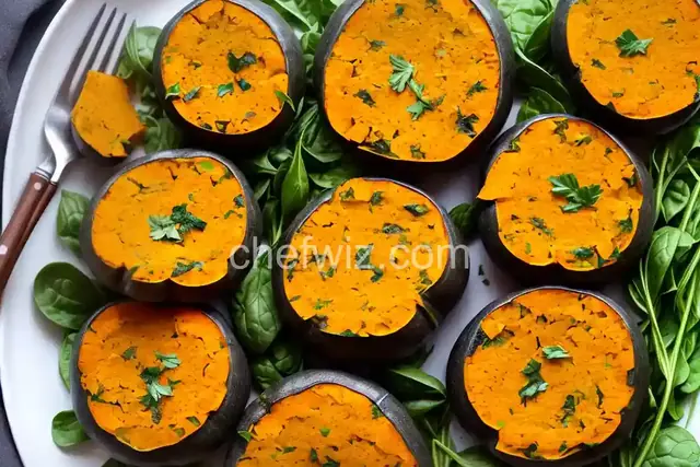 Spinach-Stuffed Butternut Squash Patties