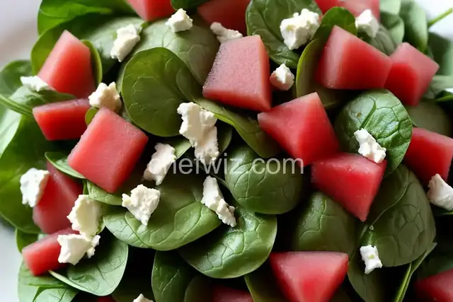 Spinach Watermelon-Mint Salad