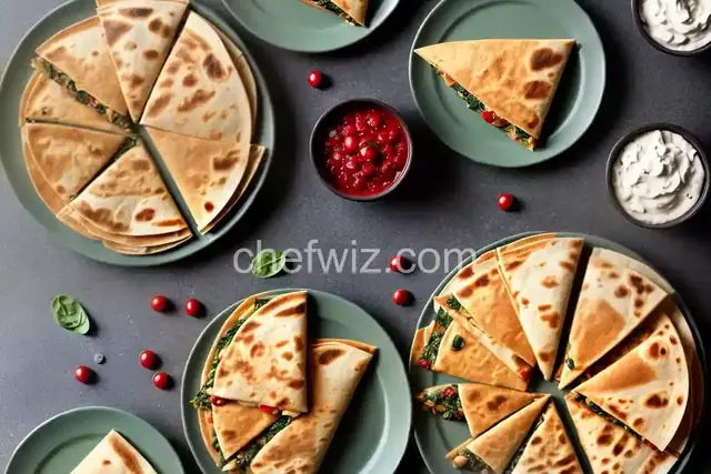 Spinach Whole Wheat Quesadillas