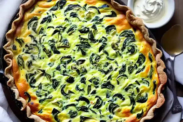 Spinach and Artichoke Quiche