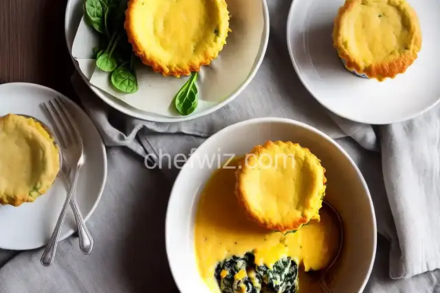 Spinach and Cheddar Souffle