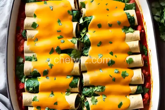 Spinach and Chicken Enchiladas