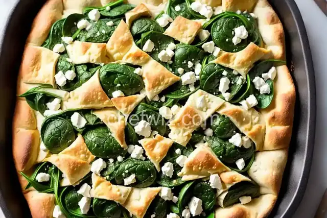 Spinach and Feta Pita Bake