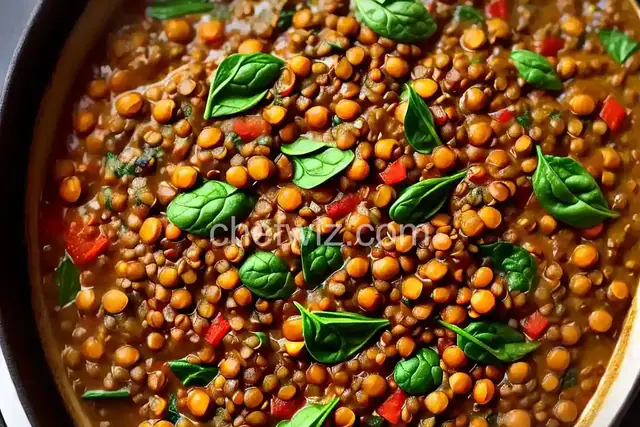 Spinach-and-Garlic Lentils