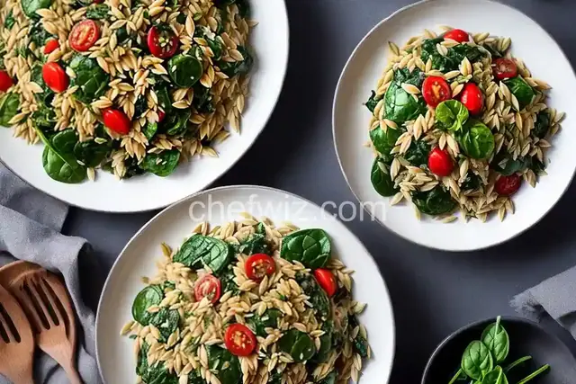 Spinach and Orzo Salad