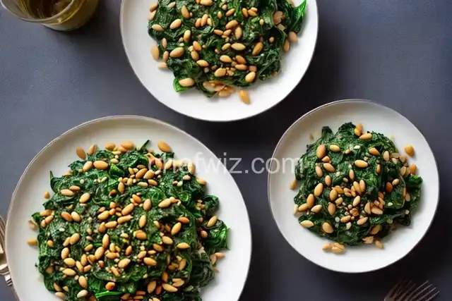 Spinach and Pine Nuts