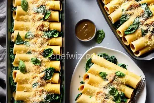 Spinach and Ricotta Manicotti