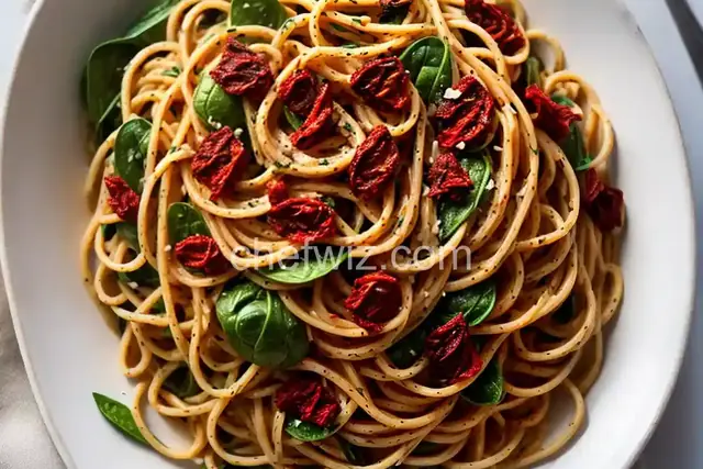 Spinach and Sun-Dried Tomato Pasta
