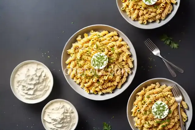 Spiral macaroni pasta