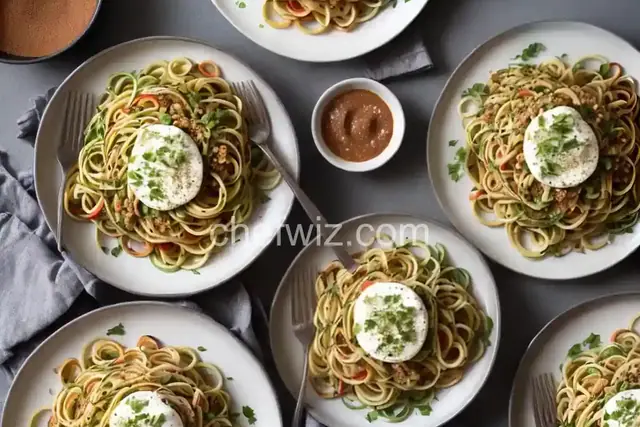 Spiralized Apple 'Spaghetti' with Cinnamon Dressing