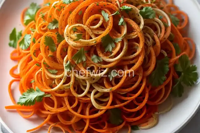 Spiralized Carrot Ambrosia Salad